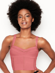 Studio Collection Unlined Wireless Bra Top- Rose