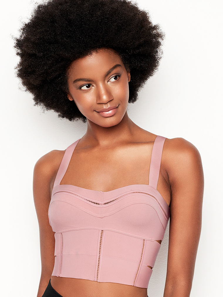 Studio Collection Unlined Wireless Bra Top - Pink