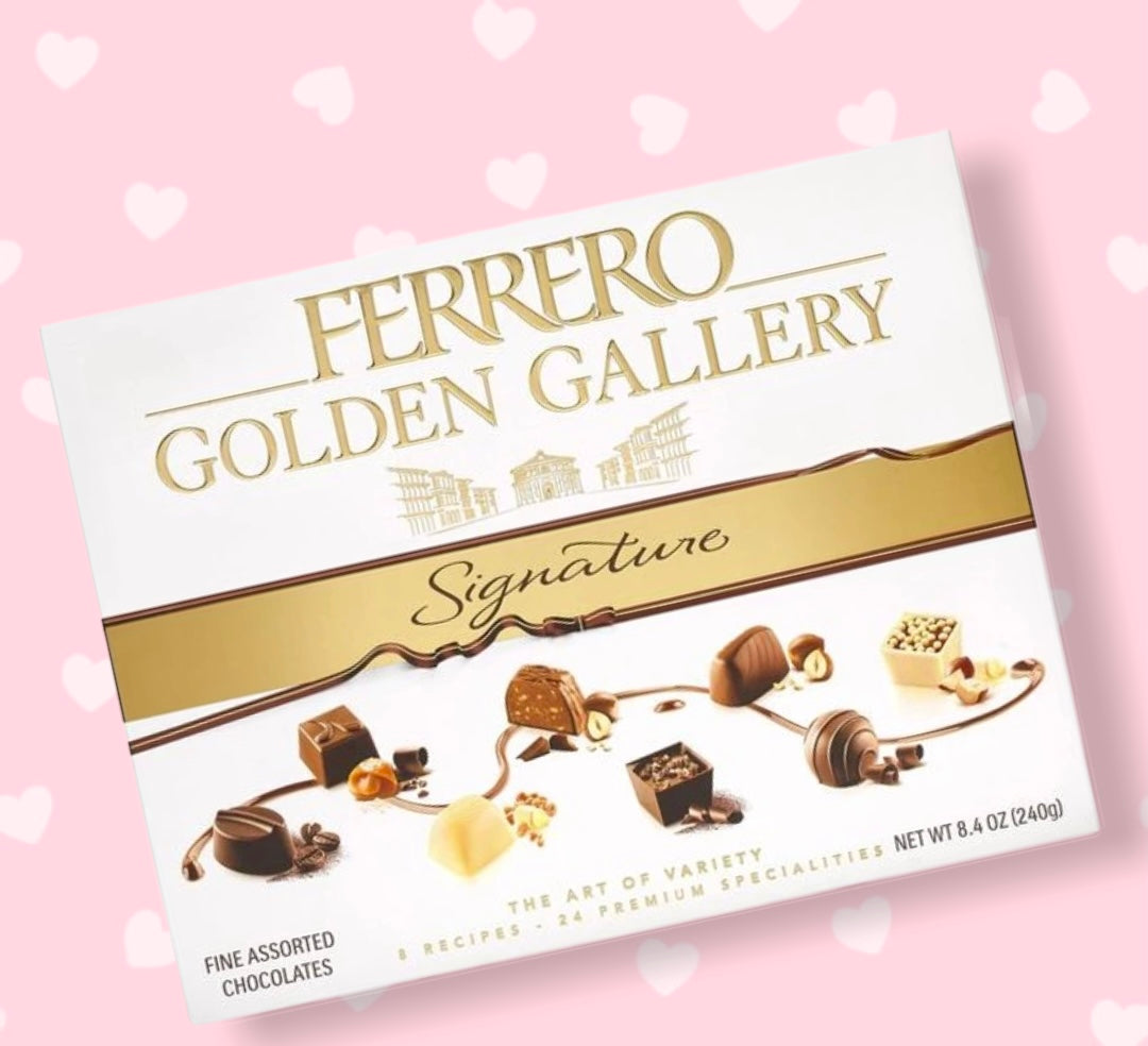 Ferrero Rocher Golden Gallery Chocolate Gift Box - 8.4oz/24ct