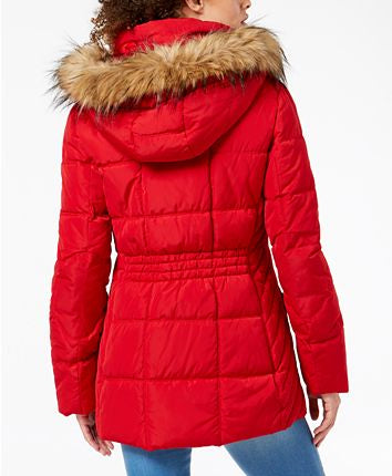 Tommy Hilfiger Chamarra Roja Puffer Coat