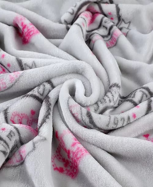 Gray Plush Blanket