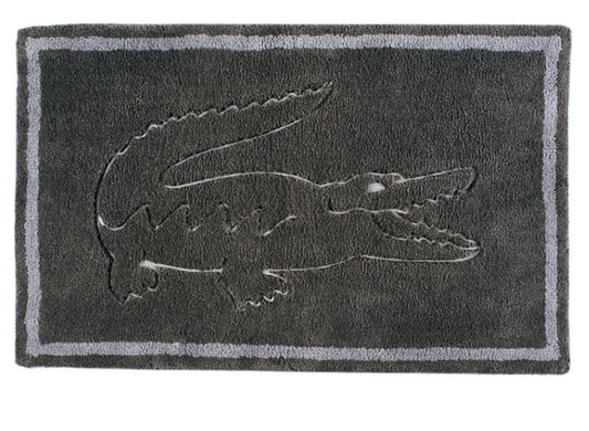 Lacoste Alfombra Baño 50 cm x 80 cm Gris