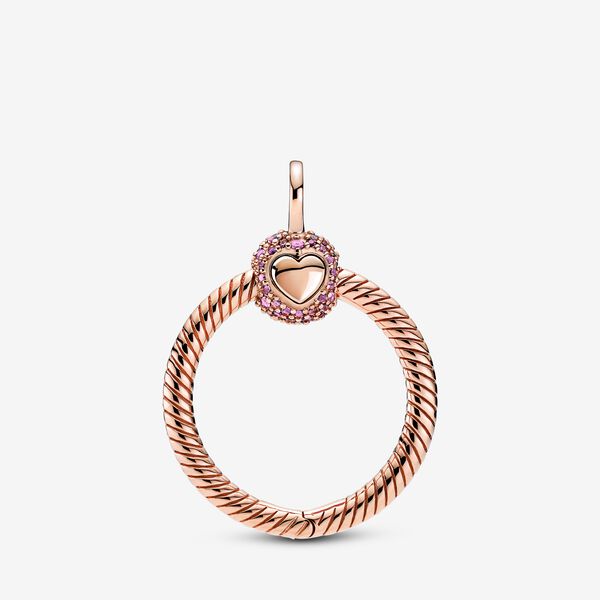 Pandora Moments ~ Small Pavé O Pendant Rose Gold