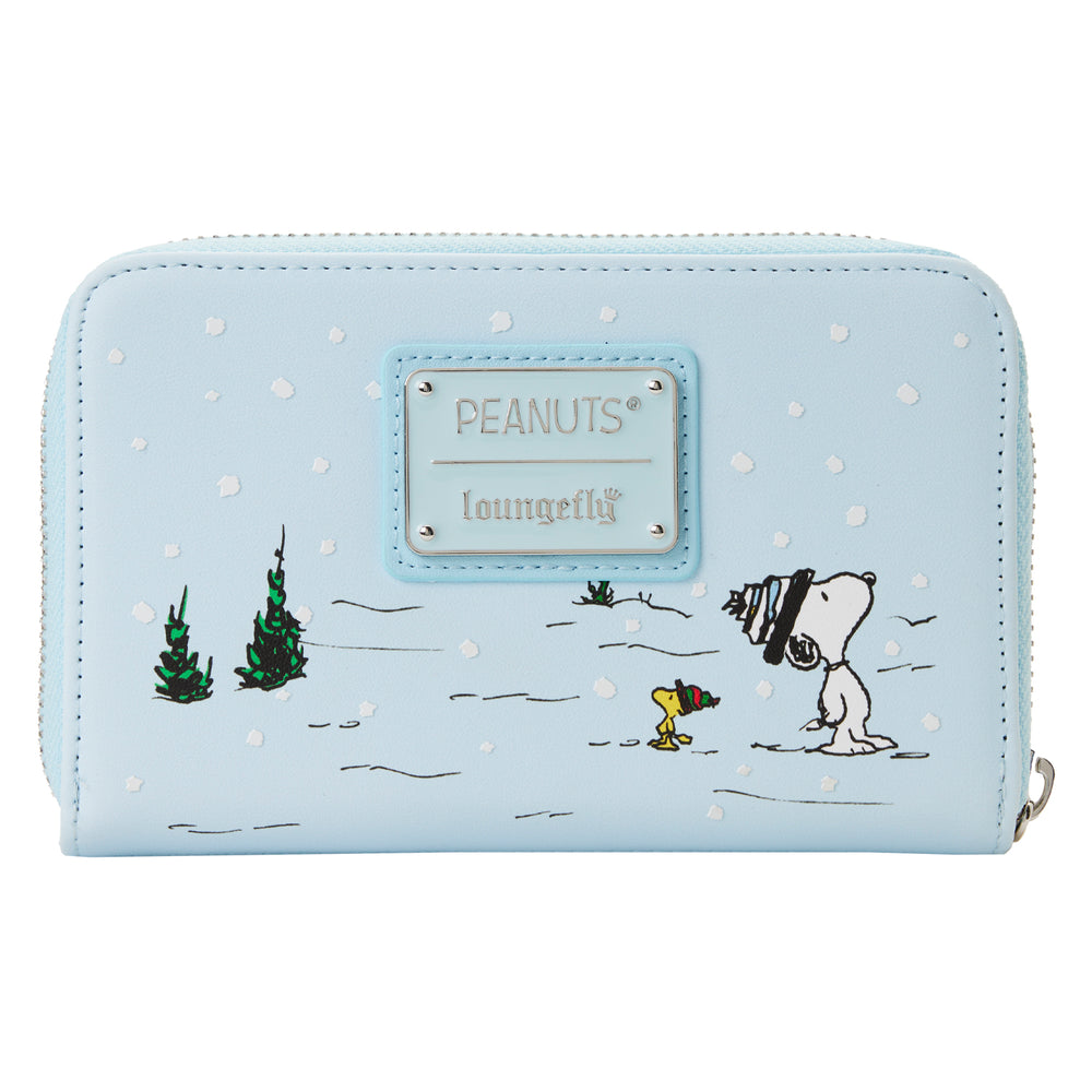 Charlie Brown Ice Skating Zip Around Wallet