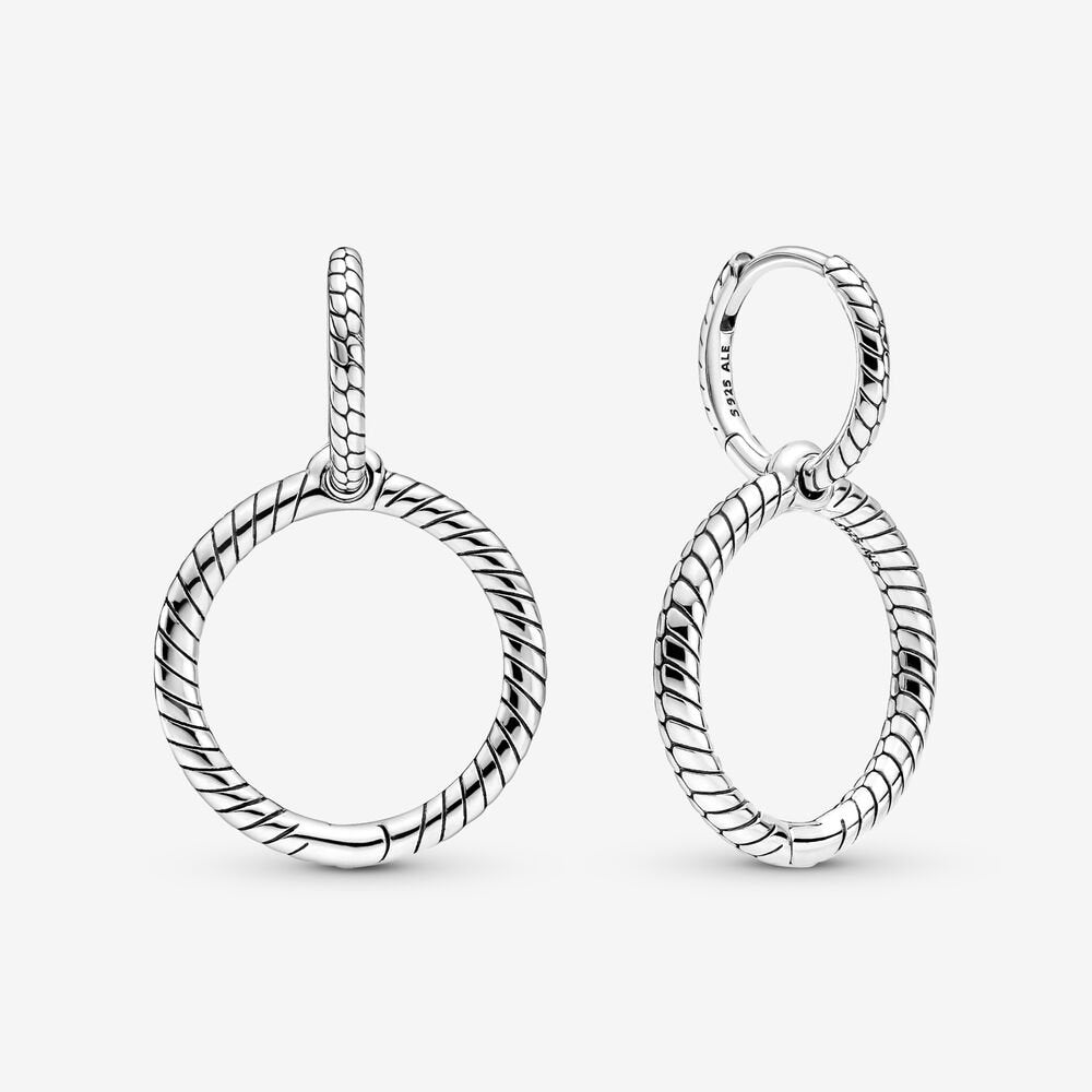 Charm Double Hoop Earrings