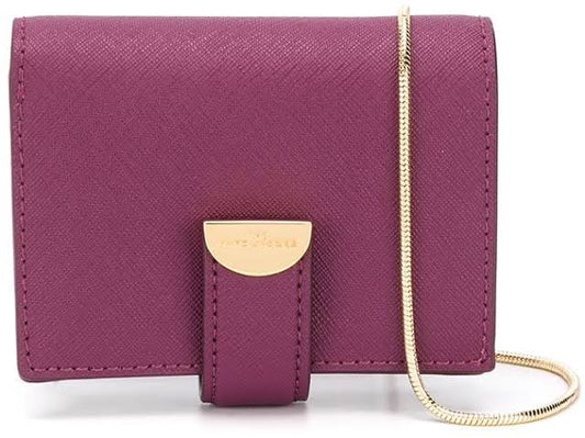 Marc Jacobs Mini Bolsita Tarjetero Morado Piel