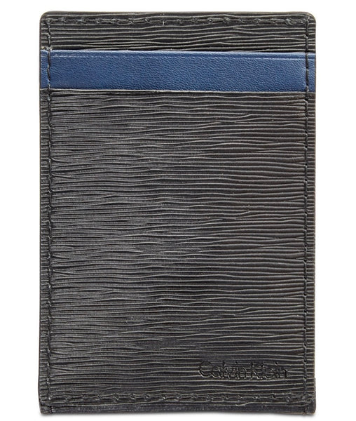 Calvin Klein billetera card case cuero