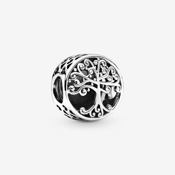 Openwork Family Roots Charm~ Silver