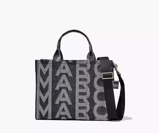 THE MONOGRAM DENIM MEDIUM TOTE BAG