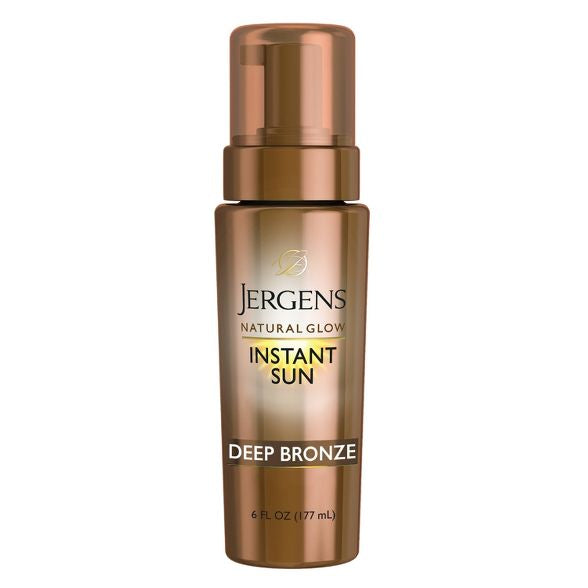 Jergens Natural Glow Instant Sun Self Tanner Mousse - Deep Bronze - 6 fl oz