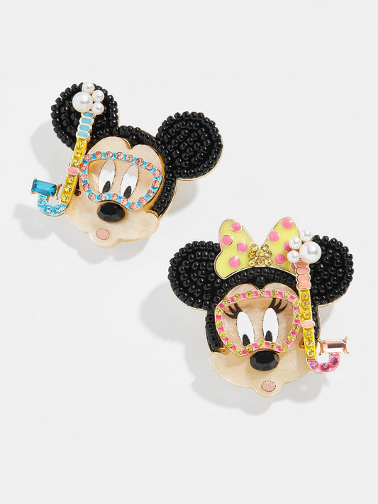 Snorkel Minnie Mouse And Mickey Mouse Disney Earrings