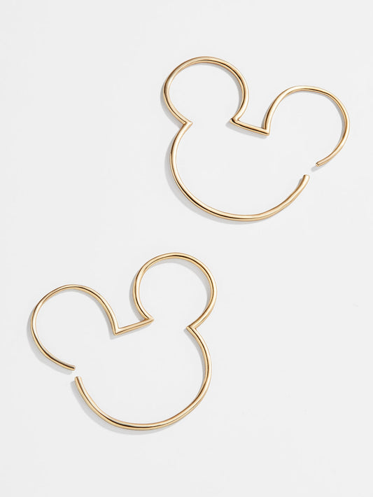 Disney 18K Gold Sterling Silver Threader Hoops