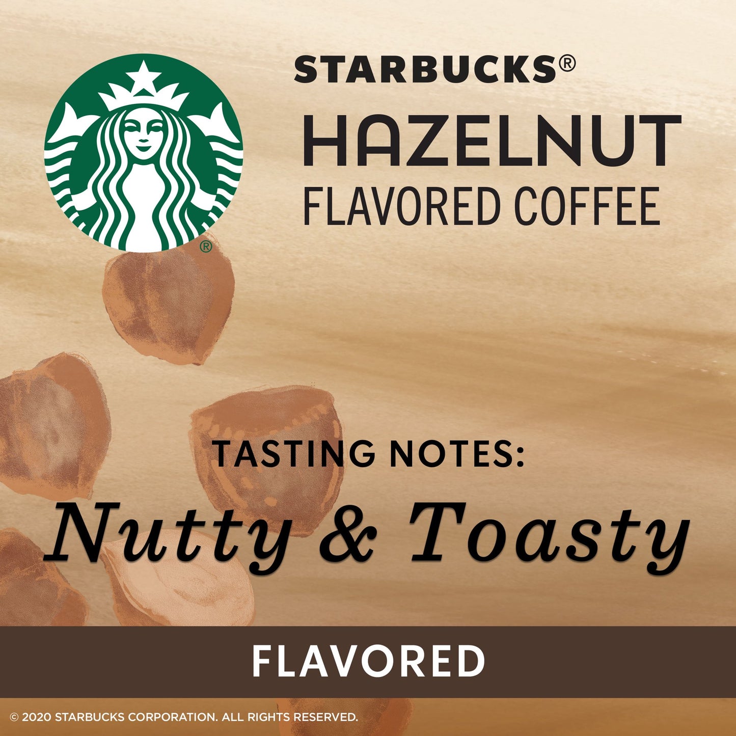 Starbucks Café Molido Con Saborizante Sin Sabores Artificiales 11oz - Hazelnut