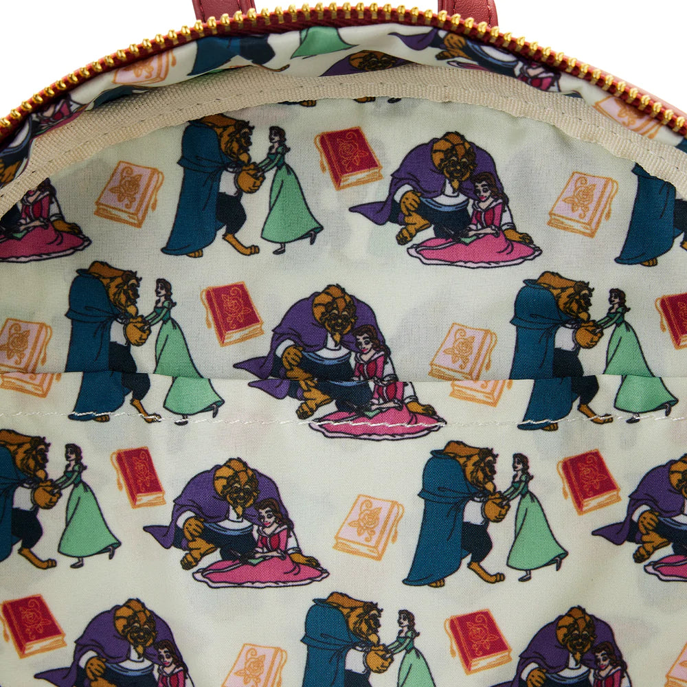 Beauty and the Beast Fireplace Scene Mini Backpack