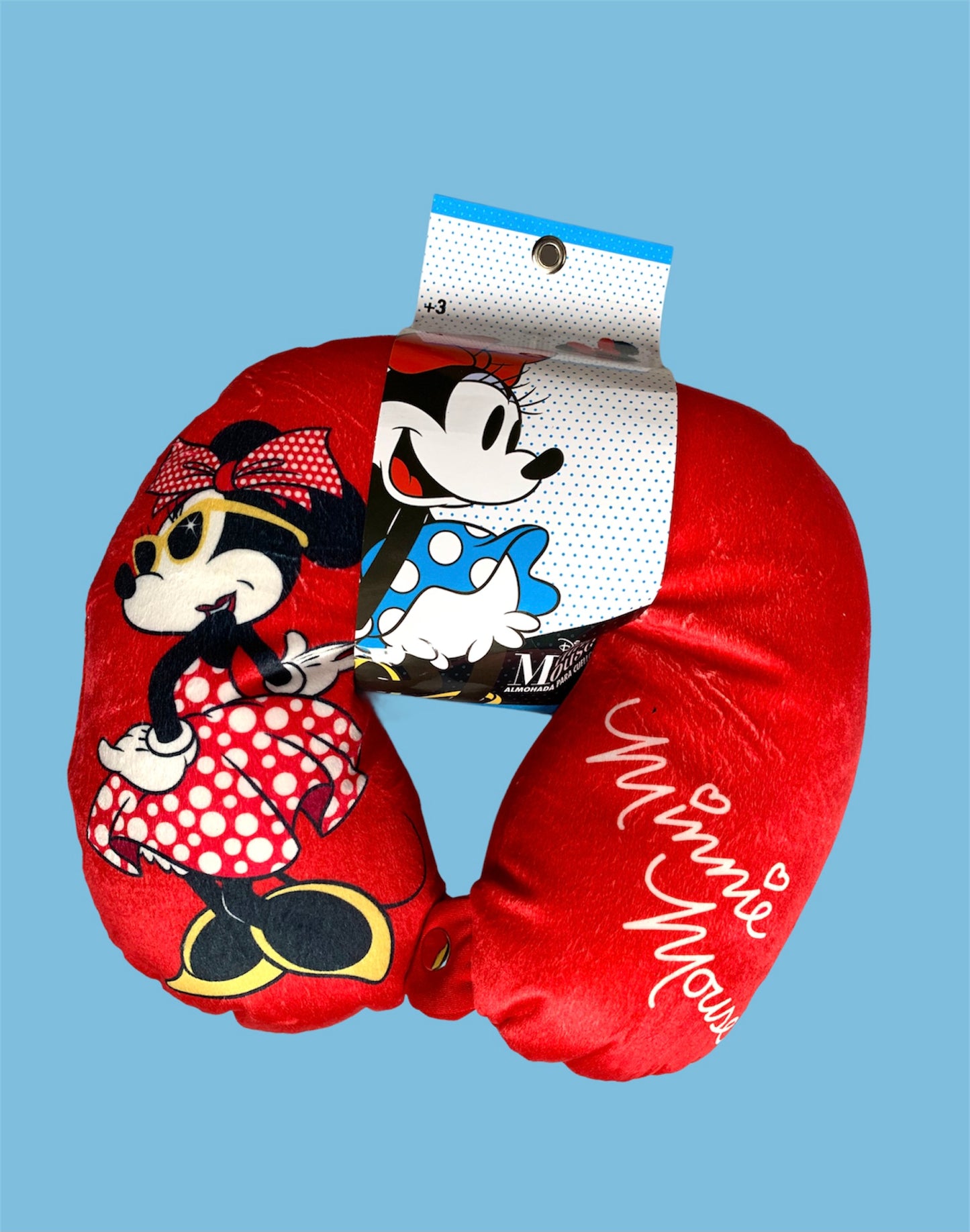 Almohada De Viaje - Diferentes Personajes Mickey Minnie Mafalda Spiderman