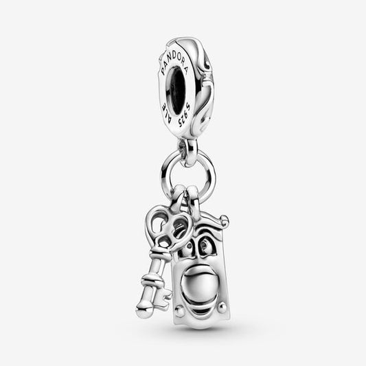 Disney Alice in Wonderland Key & Door Knob Dangle Charm