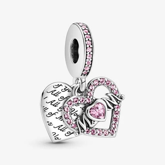 Heart & Mom Dangle Charm