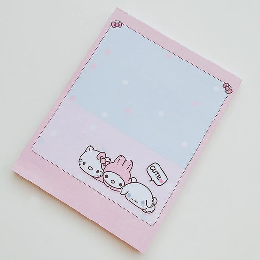 Bloc de notas 50 hojas - Kitty friends Rosa
