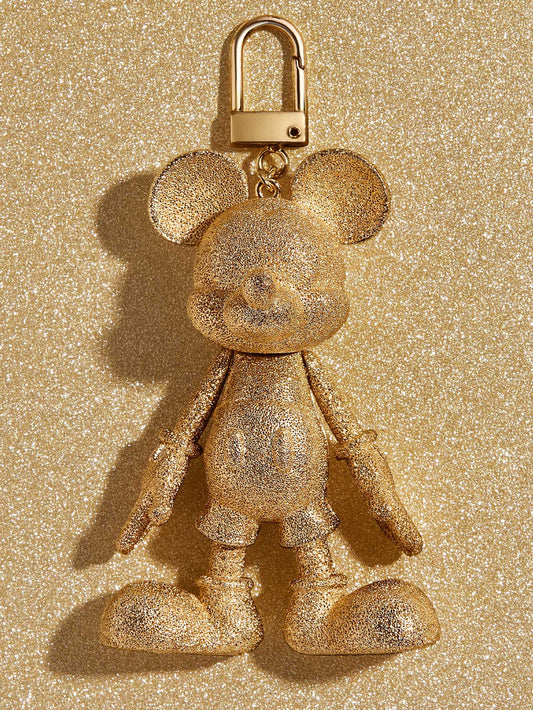 Mickey Mouse Disney Bag Charm: Gold Glitter