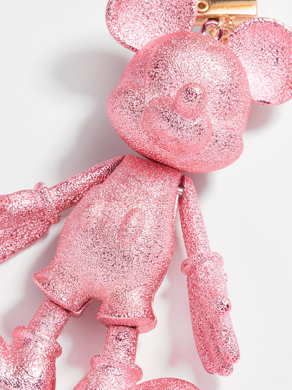 Mickey Mouse Disney Bag Charm: Pink Glitter