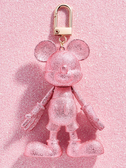Mickey Mouse Disney Bag Charm: Pink Glitter