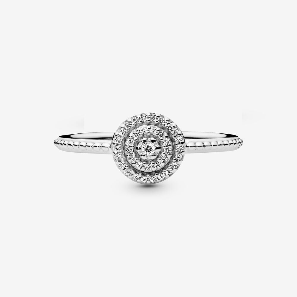 Elegant Sparkle Ring Silver