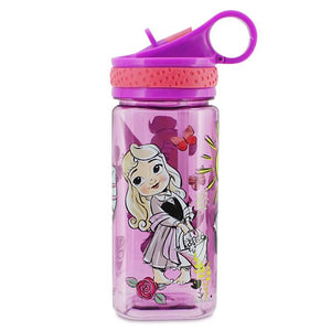 Botella de agua de la colección Disney Animators con pajita incorporada