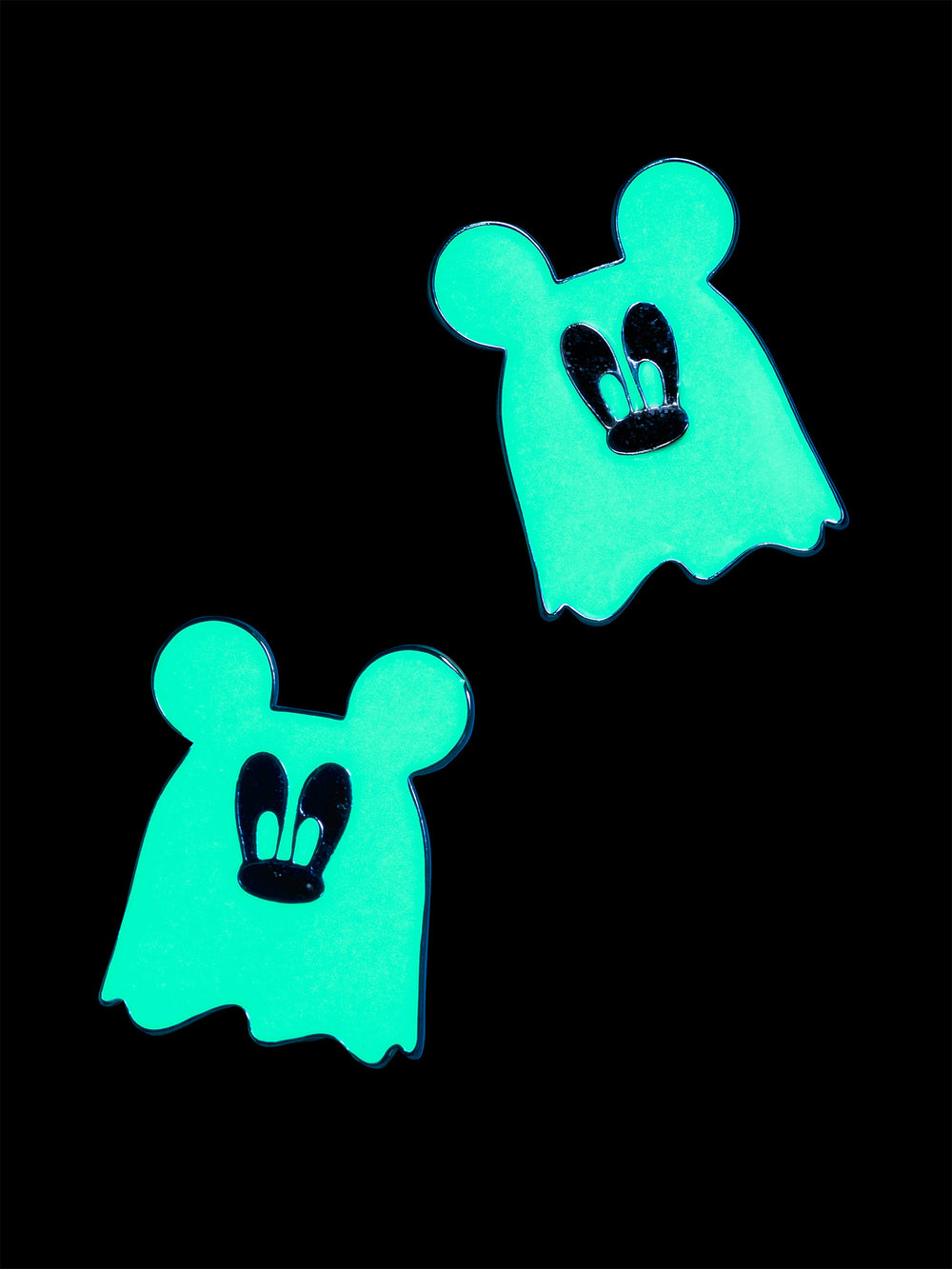 Mickey Mouse Disney Ghost Glow-In-The-Dark Earrings