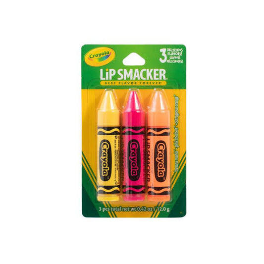 Lipsmacker Trio Balsamo Labial Crayola Tono Clásico