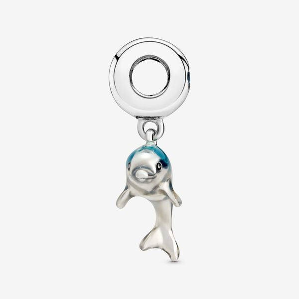 Shimmering Dolphin Dangle Charm