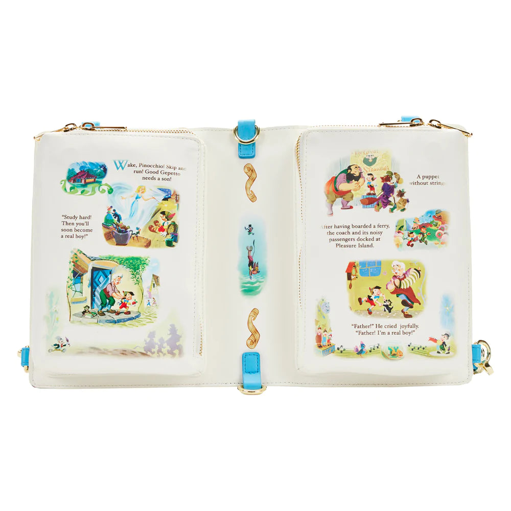 Pinocchio Book Convertible Crossbody Bag