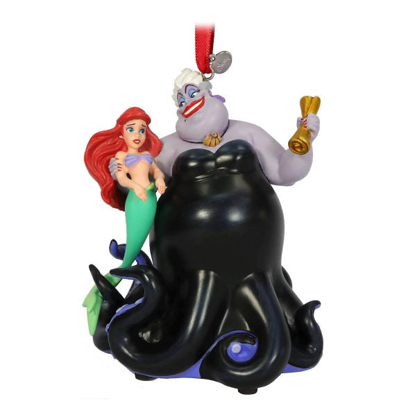DISNEY ornamento Ariel y Ursula cantando baterías incluidas