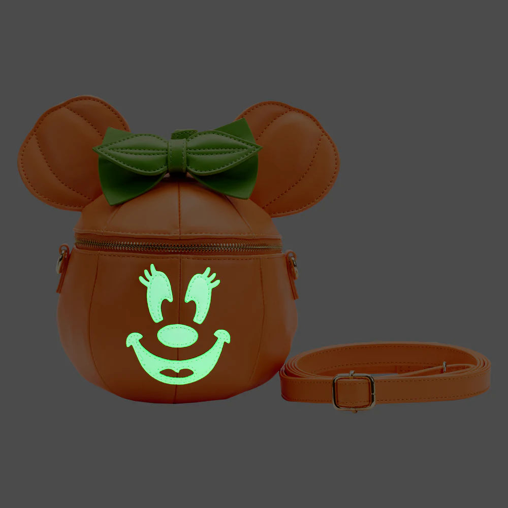 Minnie Mouse Glow in the Dark Pumpkin Crossbody Bag