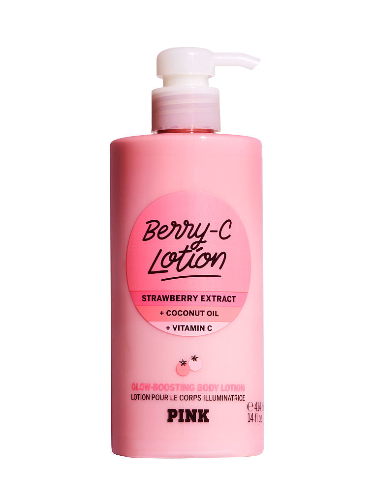 Pink Crema Berry-C lotion Strawberry Extract