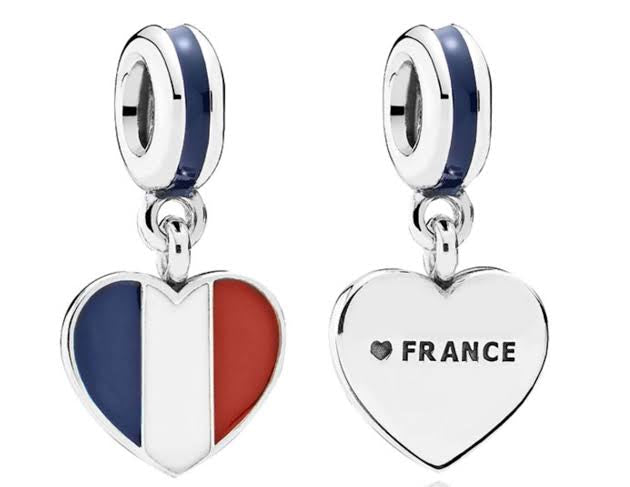 Pandora bandera Francia importado charm