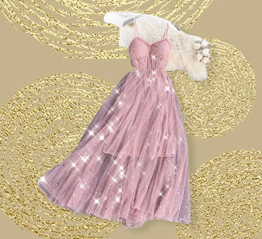 Vestido De Ensueño Pale Rose Unitalla Ajustable - Estará en $349