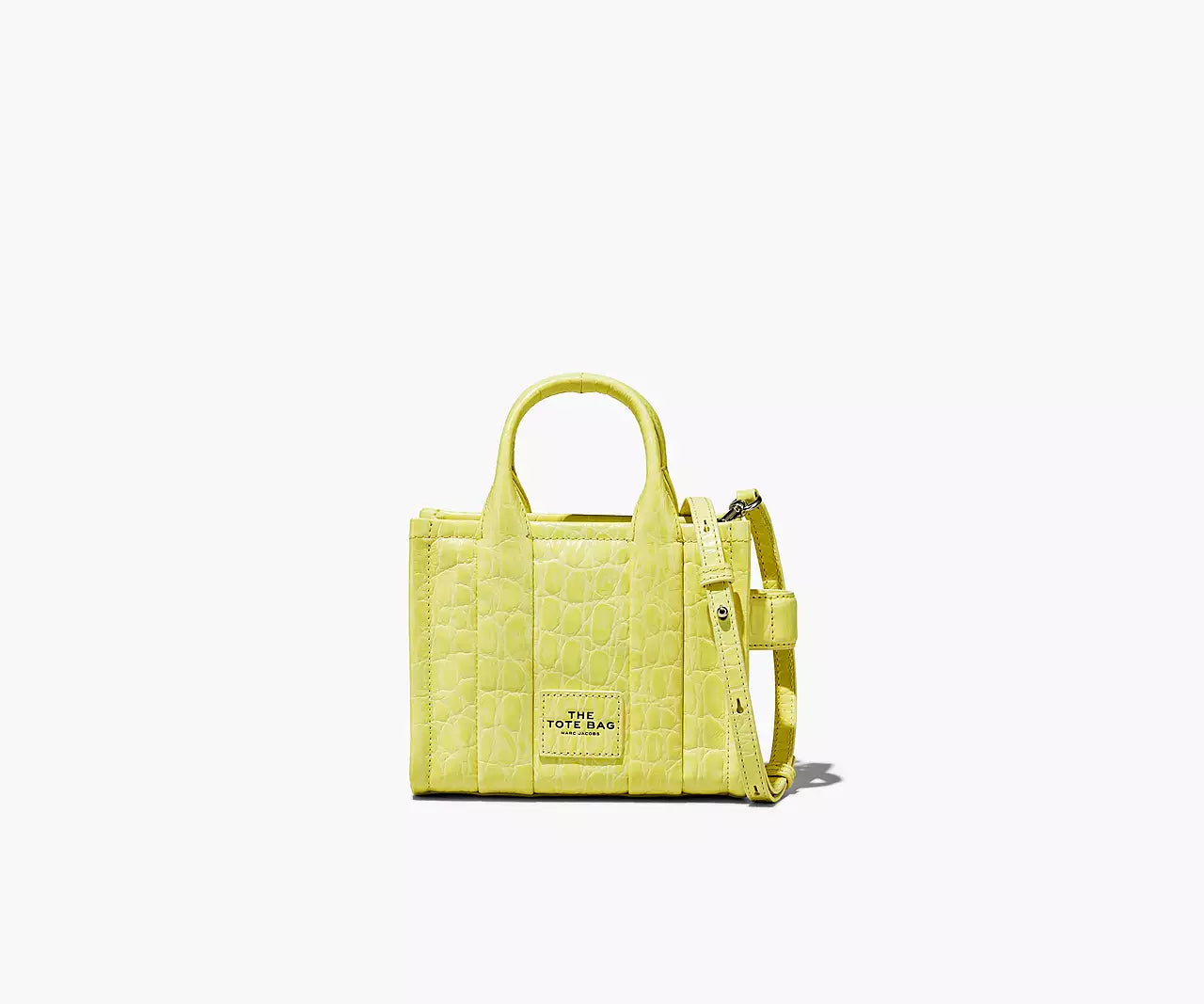 THE MONOGRAM DENIM LARGE TOTE- Yellow