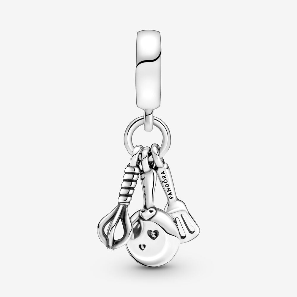 Spatula, Frying Pan & Whisk Dangle Charm