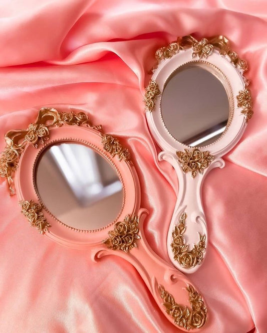 Espejo de Tocador Vintage - Rosa