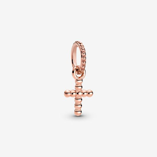 Beaded Cross Dangle Charm