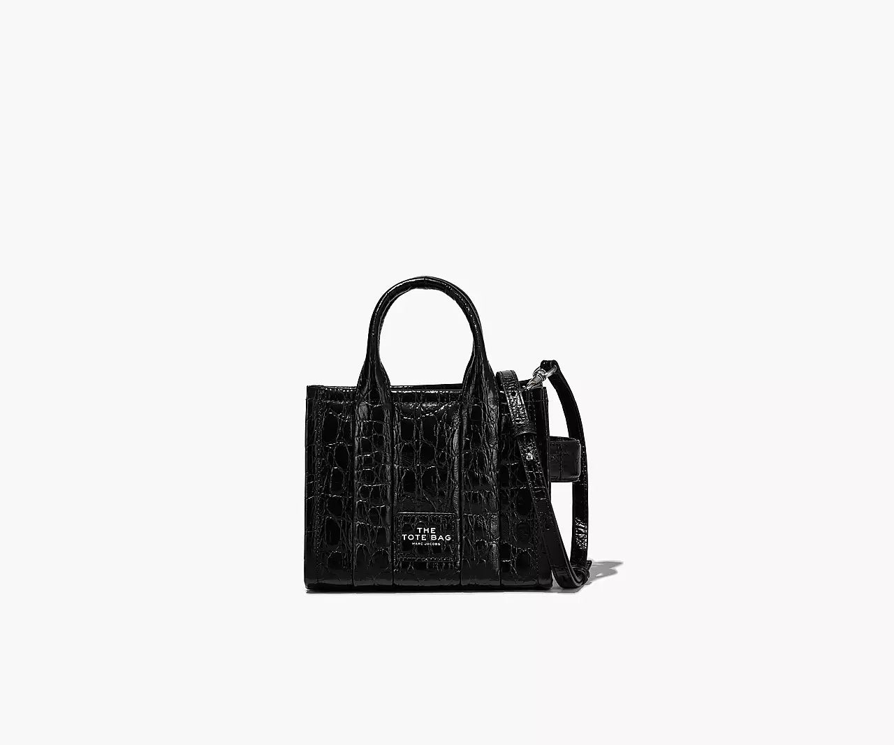 THE MONOGRAM DENIM LARGE TOTE- Black