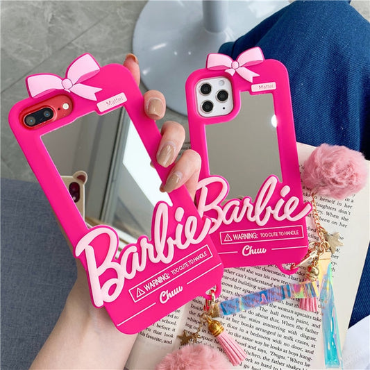 Funda de Espejo a Personalizar con tu Nombre Barbie