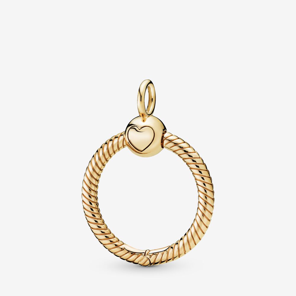 Pandora Moments ~Small O Pendant Gold