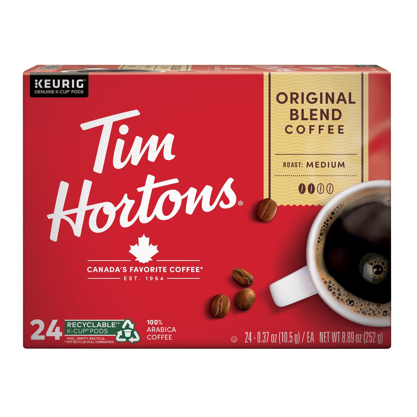 Tim Hortons Keurig 24 K-cup Pods Medium Roast