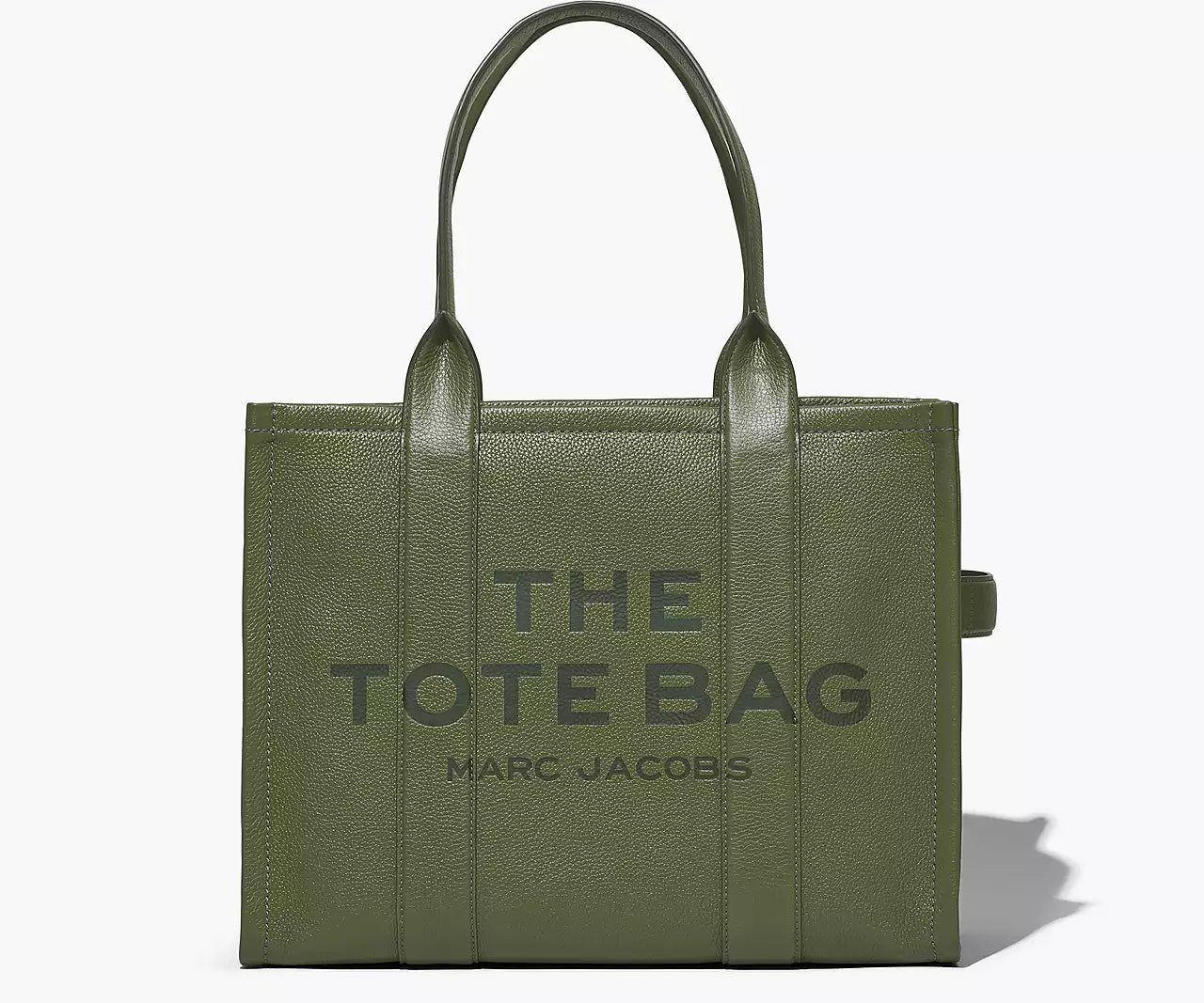 THE LEATHER LARGE TOTE BAG- Green