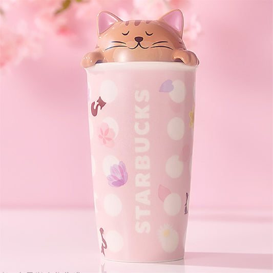 Starbucks Vaso Tapa Porcelana Gato - 355ml