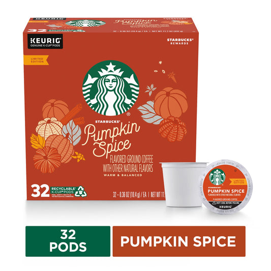 Starbucks K-Cup Coffee Pods - Pumpkin Keurig 32 pods