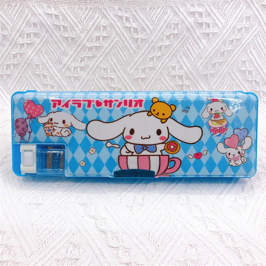 Estuche con dos espacios 23x8x3cm - Cinnamoroll