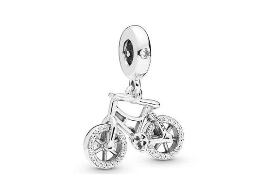 Pandora bicicleta con cristales charm