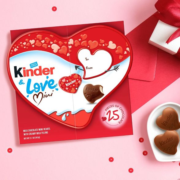 Kinder Valentine's Love Minis Heart Box - 3.7oz